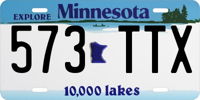 MN license plate 573TTX