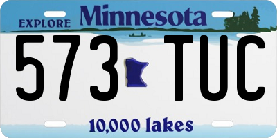 MN license plate 573TUC
