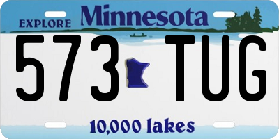 MN license plate 573TUG
