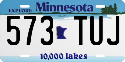 MN license plate 573TUJ