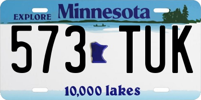 MN license plate 573TUK