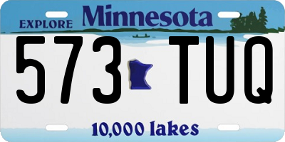 MN license plate 573TUQ