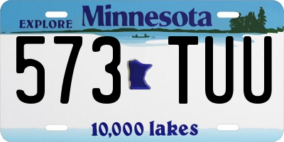 MN license plate 573TUU