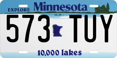 MN license plate 573TUY