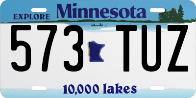 MN license plate 573TUZ