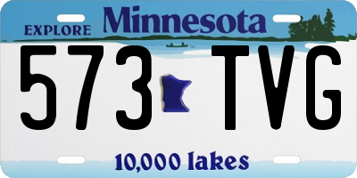 MN license plate 573TVG