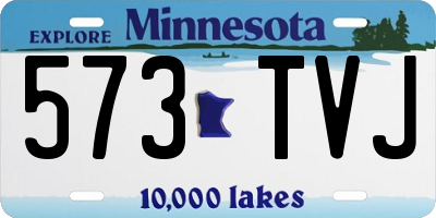 MN license plate 573TVJ