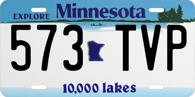MN license plate 573TVP
