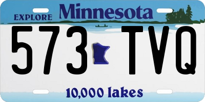 MN license plate 573TVQ