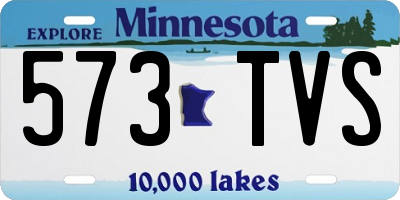 MN license plate 573TVS