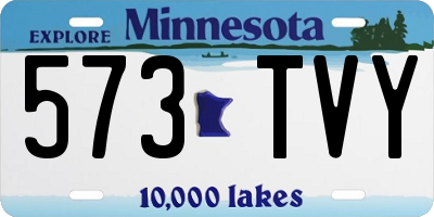 MN license plate 573TVY