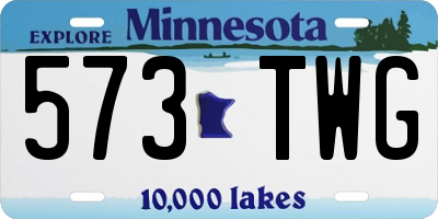 MN license plate 573TWG