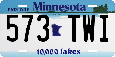 MN license plate 573TWI