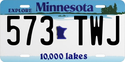MN license plate 573TWJ