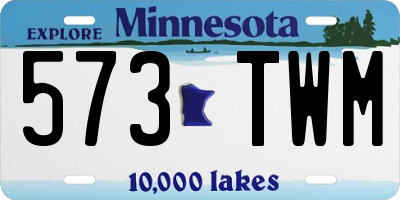 MN license plate 573TWM