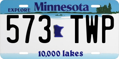 MN license plate 573TWP