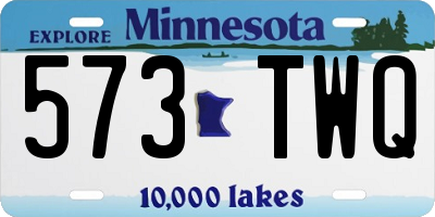 MN license plate 573TWQ