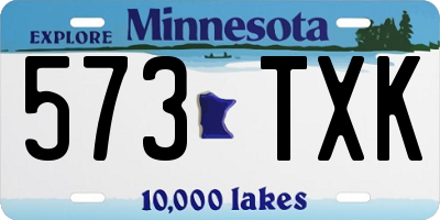 MN license plate 573TXK