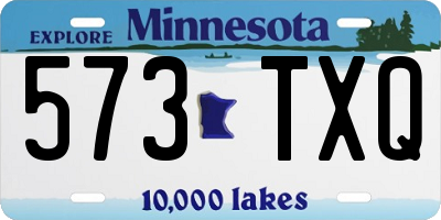 MN license plate 573TXQ