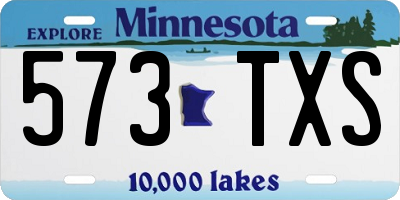 MN license plate 573TXS