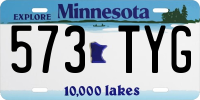 MN license plate 573TYG