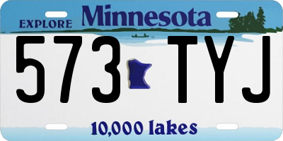 MN license plate 573TYJ