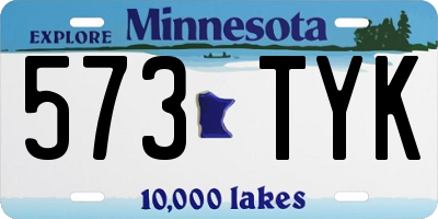 MN license plate 573TYK