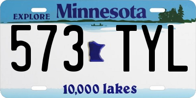 MN license plate 573TYL