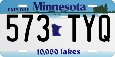 MN license plate 573TYQ
