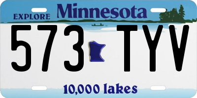 MN license plate 573TYV