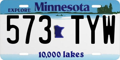 MN license plate 573TYW