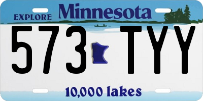 MN license plate 573TYY