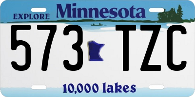 MN license plate 573TZC
