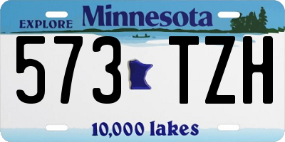 MN license plate 573TZH