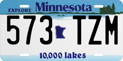 MN license plate 573TZM