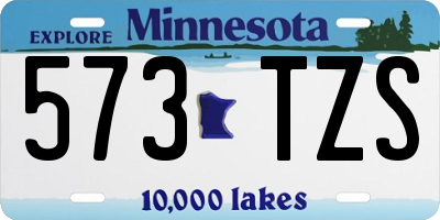 MN license plate 573TZS