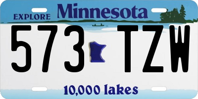 MN license plate 573TZW