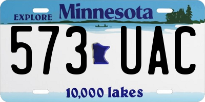MN license plate 573UAC