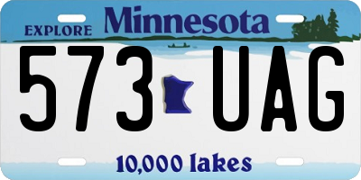 MN license plate 573UAG
