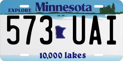 MN license plate 573UAI