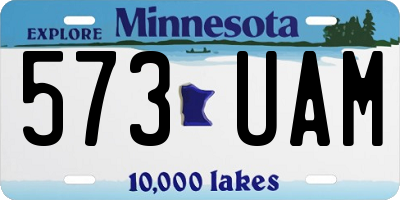 MN license plate 573UAM