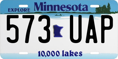 MN license plate 573UAP