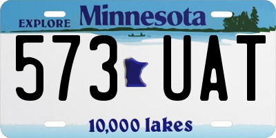 MN license plate 573UAT