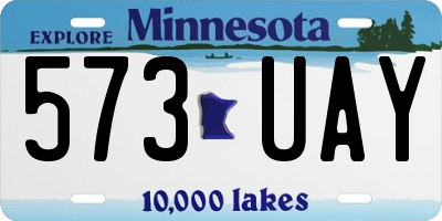 MN license plate 573UAY