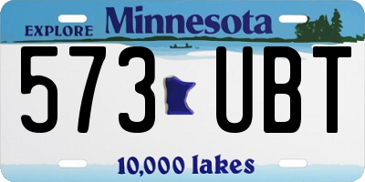 MN license plate 573UBT