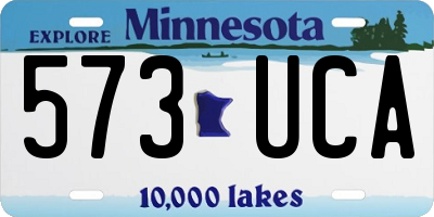 MN license plate 573UCA