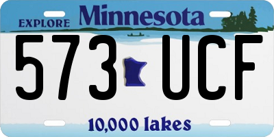 MN license plate 573UCF