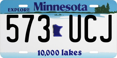 MN license plate 573UCJ
