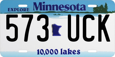 MN license plate 573UCK