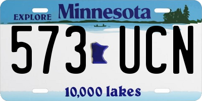 MN license plate 573UCN